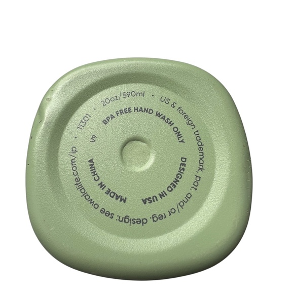 Owala SmoothSip Slider Stainless Steel Travel Mug 20oz 590 ml Green Purple Grey - Picture 6 of 7